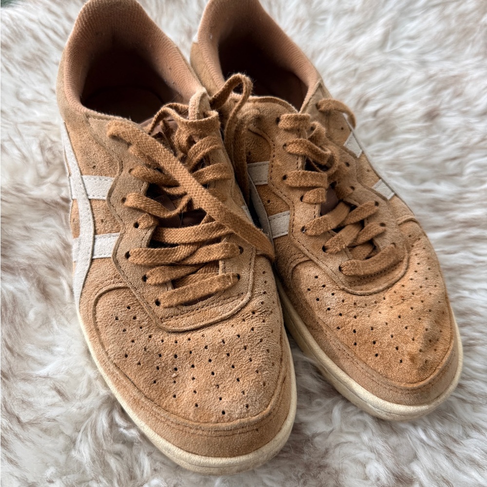 Onitsuka Tiger by Asics Brown and Cream Athletic Shoes